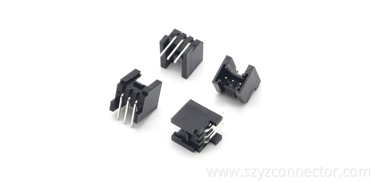 HY2.0 Dual-Latch Right-Angle Wafer Pin Header